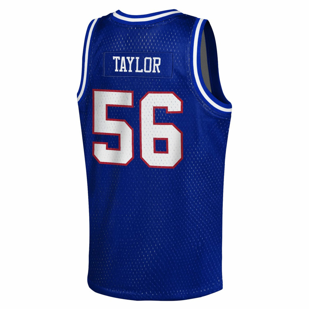 Lawrence Taylor New York Giants Youth Retired Player NFL Basketball Fashion Jersey - Royal - Mitchell & Ness