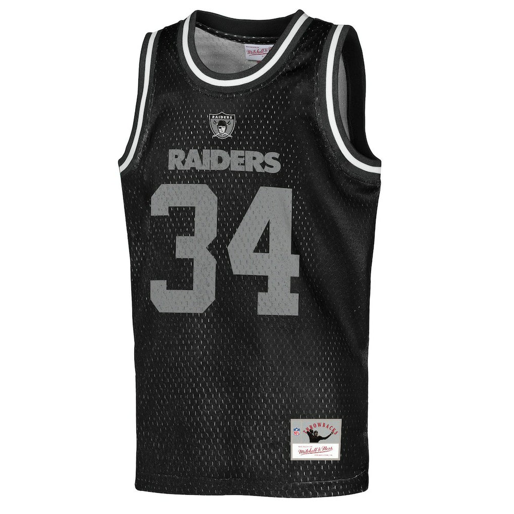 Bo Jackson Las Vegas Raiders Youth Retired Player NFL Basketball Fashion Jersey - Black - Mitchell & Ness