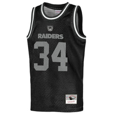 Bo Jackson Las Vegas Raiders Youth Retired Player NFL Basketball Fashion Jersey - Black - Mitchell & Ness
