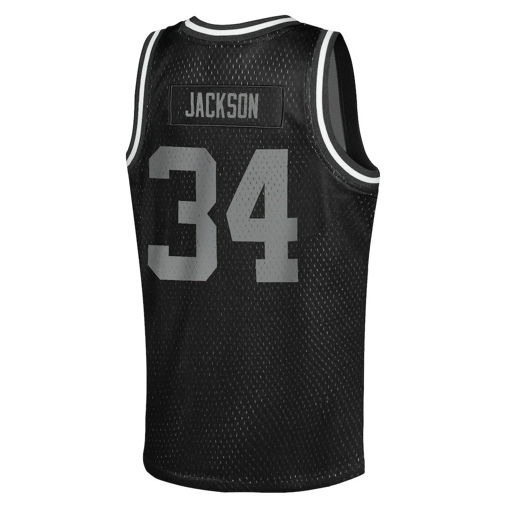Bo Jackson Las Vegas Raiders Youth Retired Player NFL Basketball Fashion Jersey - Black - Mitchell & Ness