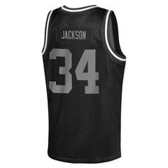 Bo Jackson Las Vegas Raiders Youth Retired Player NFL Basketball Fashion Jersey - Black - Mitchell & Ness