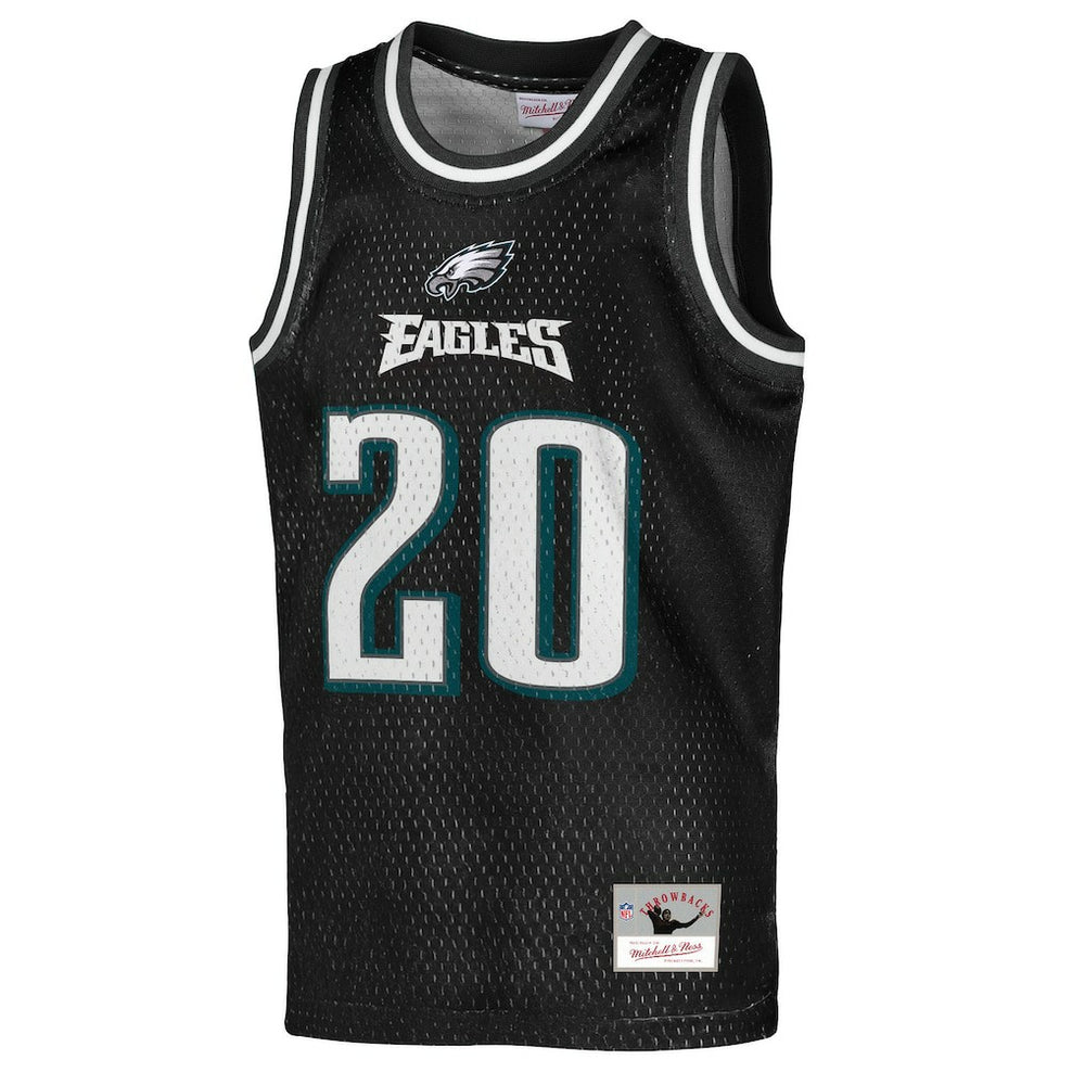 Brian Dawkins Philadelphia Eagles Youth Retired Player NFL Basketball Fashion Jersey - Black - Mitchell & Ness