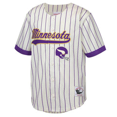 Randy Moss Minnesota Vikings Youth Retired Player Name & Number Baseball Jersey - Cream - Mitchell & Ness