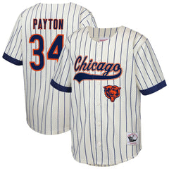 Walter Payton Chicago Bears Youth Retired Player Name & Number Baseball Jersey - Cream - Mitchell & Ness