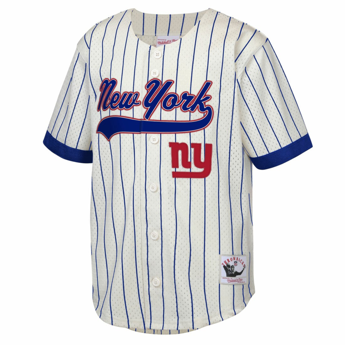 Lawrence Taylor New York Giants Youth Retired Player Name & Number Baseball Jersey - Cream - Mitchell & Ness