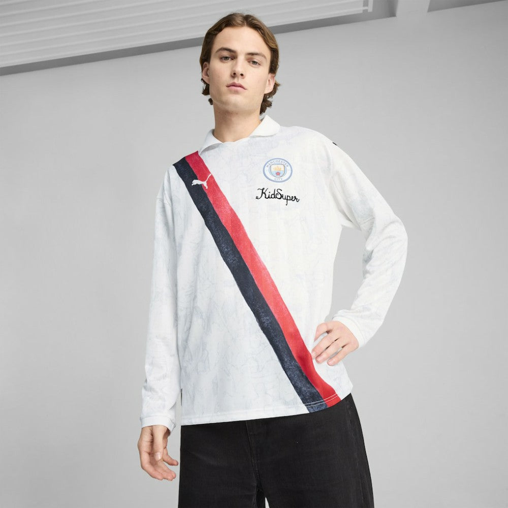Puma - Manchester City x KidSuper 2025 FIFA Club World Cup Retro Long Sleeve T-Shirt - White