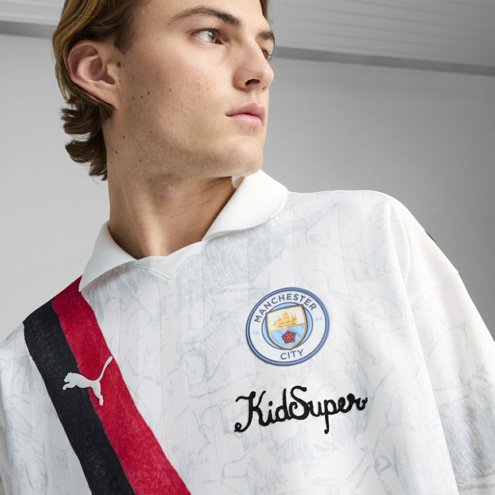 Puma - Manchester City x KidSuper 2025 FIFA Club World Cup Retro Long Sleeve T-Shirt - White