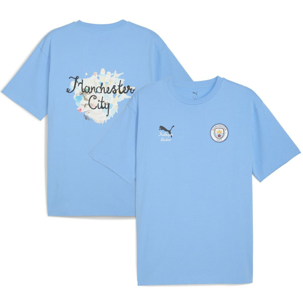 Puma - Manchester City x KidSuper 2025 FIFA Club World Cup Graphic T-Shirt - Light Blue
