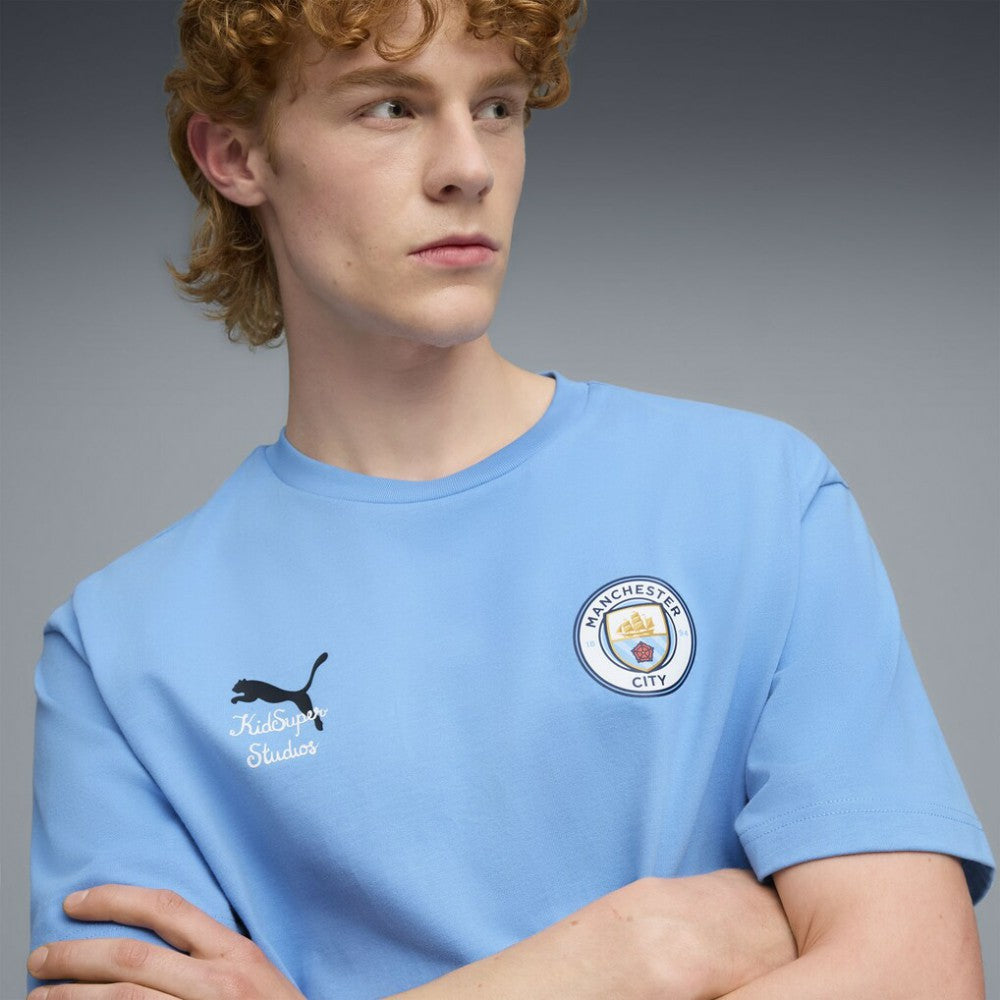 Puma - Manchester City x KidSuper 2025 FIFA Club World Cup Graphic T-Shirt - Light Blue