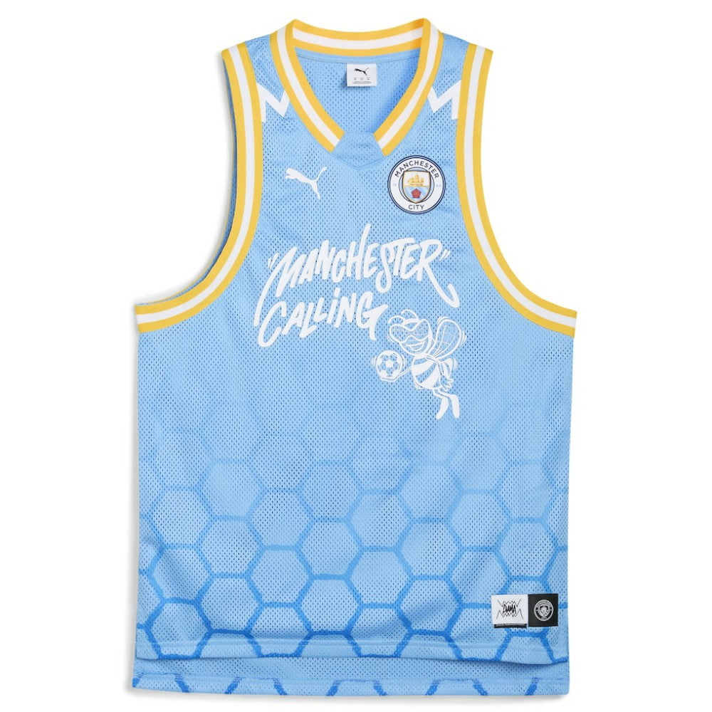 Puma - Manchester City 2025 FIFA Club World Cup dryCELL Basketball Jersey - Light Blue