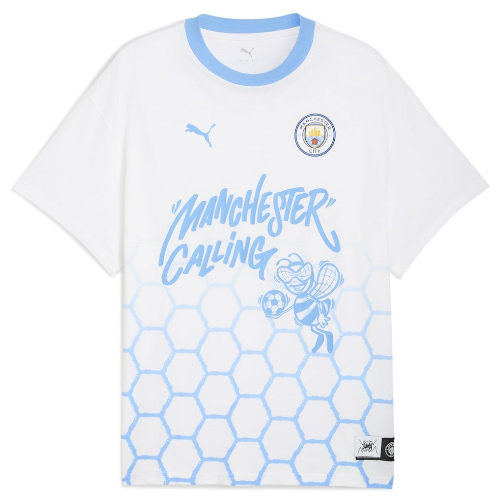 Puma - Manchester City 2025 FIFA Club World Cup Hoops T-Shirt - White