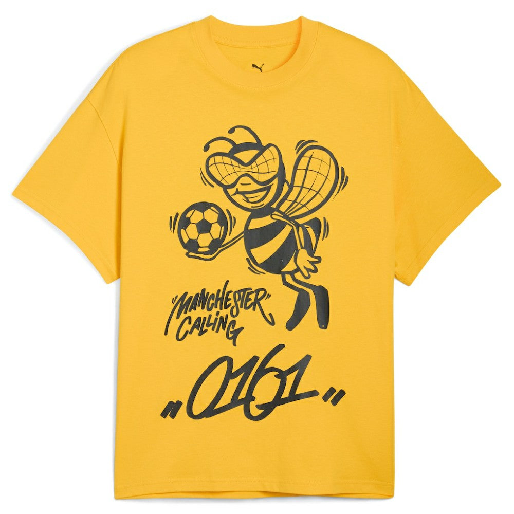 Puma - Manchester City 2025 FIFA Club World Cup Hoops T-Shirt - Yellow