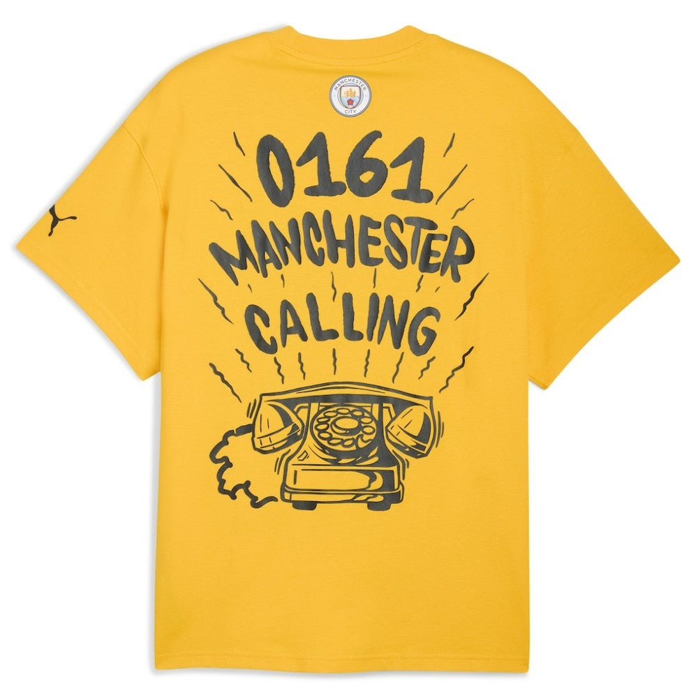 Puma - Manchester City 2025 FIFA Club World Cup Hoops T-Shirt - Yellow