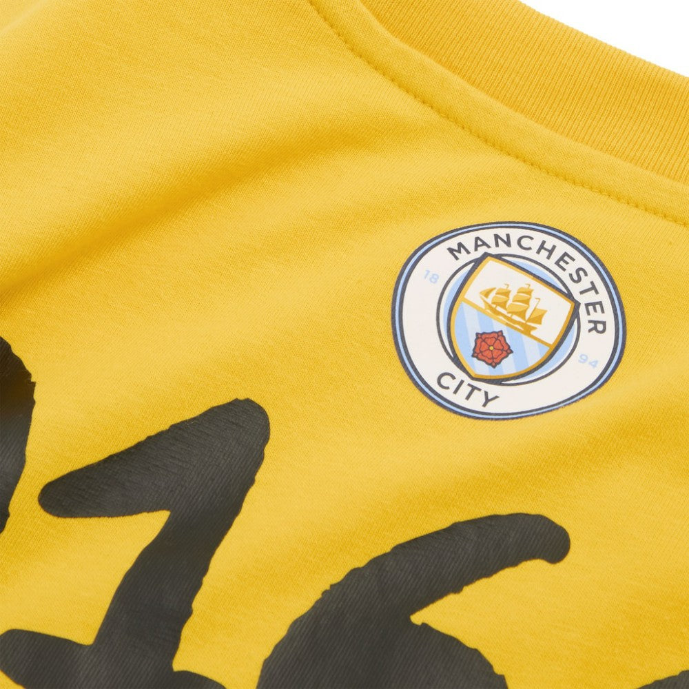 Puma - Manchester City 2025 FIFA Club World Cup Hoops T-Shirt - Yellow