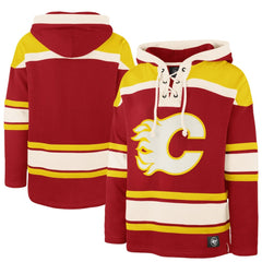 Calgary Flames '47 Superior Lacer Hoodie - Red | 47 brand online