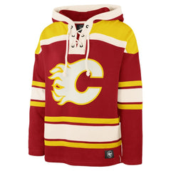 Calgary Flames '47 Superior Lacer Hoodie - Red | 47 brand online