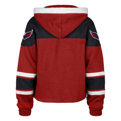 Washington Capitals '47 Women's Cropped Lacer Hoodie - Red | 47 brand on sale
