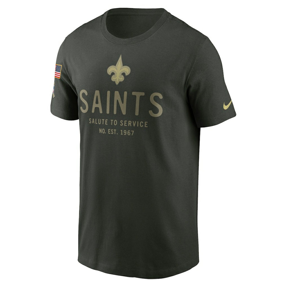 New Orleans Saints 2025 Salute to Service Sideline Primary Edge Dri-FIT T-Shirt - Forest Green - Nike