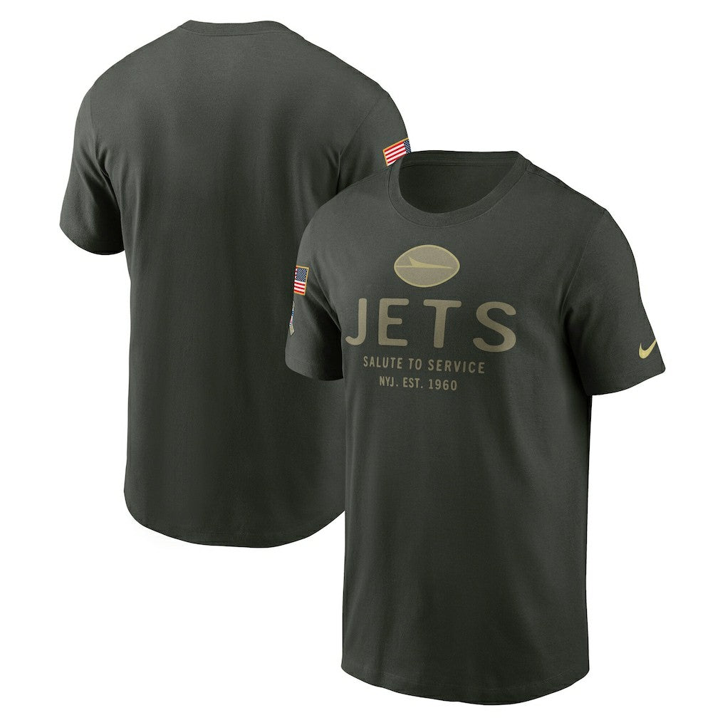 New York Jets 2025 Salute to Service Sideline Primary Edge Dri-FIT T-Shirt - Forest Green - Nike