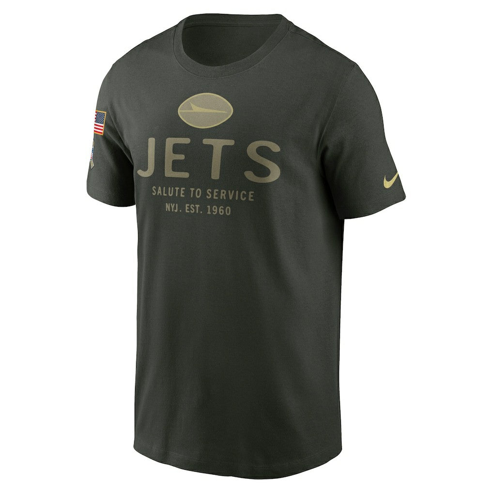 New York Jets 2025 Salute to Service Sideline Primary Edge Dri-FIT T-Shirt - Forest Green - Nike