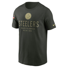 Pittsburgh Steelers 2025 Salute to Service Sideline Primary Edge Dri-FIT T-Shirt - Forest Green - Nike