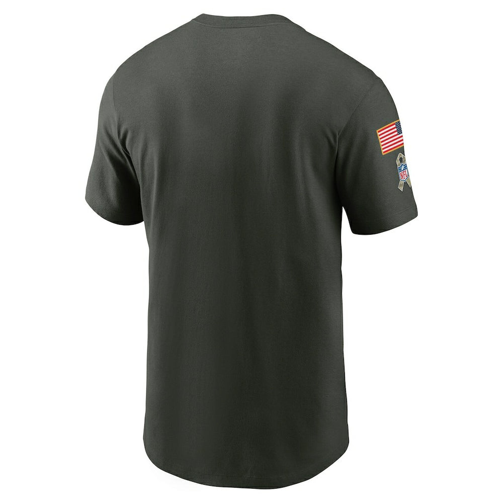 Cleveland Browns 2025 Salute to Service Sideline Primary Edge Dri-FIT T-Shirt - Forest Green - Nike
