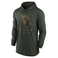 Arizona Cardinals 2025 Salute to Service Sideline Dri-FIT Lightweight Hooded Pullover - Forest Green - Nike