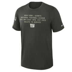 New York Giants 2025 Salute to Service Sideline Slub Dri-FIT T-Shirt - Dark Green - Nike