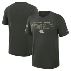Cleveland Browns 2025 Salute to Service Sideline Slub Dri-FIT T-Shirt - Dark Green - Nike