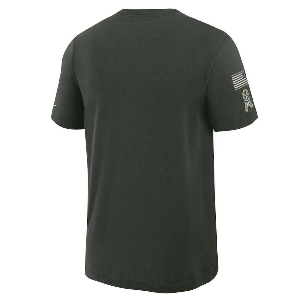 Arizona Cardinals 2025 Salute to Service Sideline Slub Dri-FIT T-Shirt - Dark Green - Nike