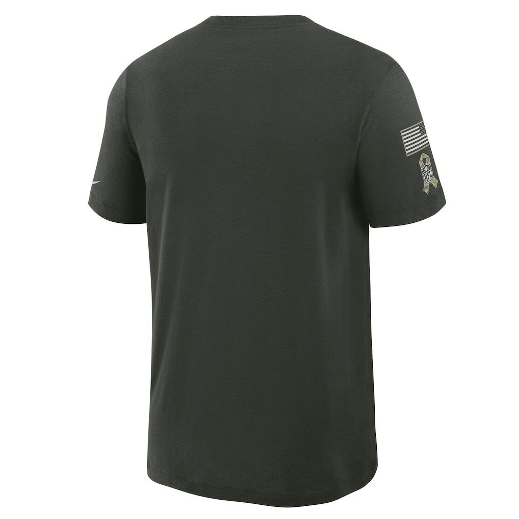 Atlanta Falcons 2025 Salute to Service Sideline Slub Dri-FIT T-Shirt - Dark Green - Nike
