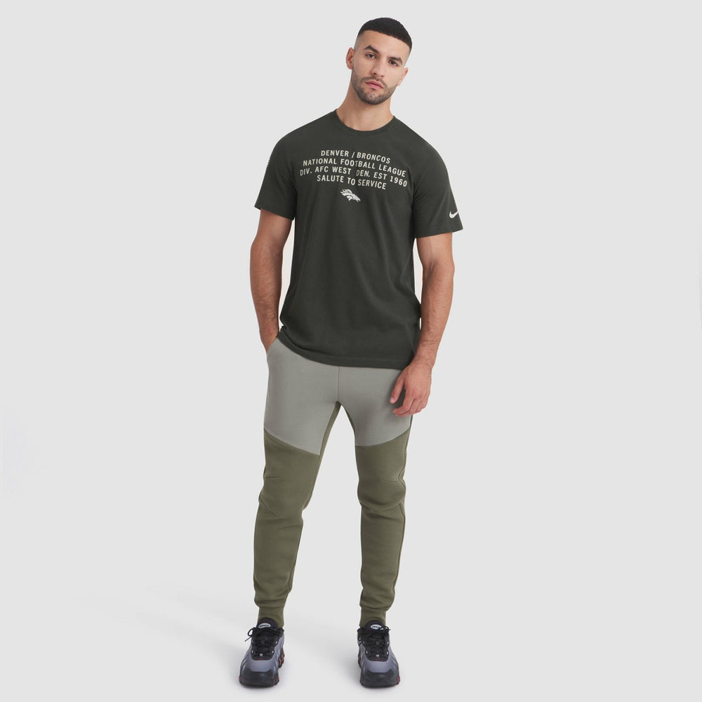 Denver Broncos 2025 Salute to Service Sideline Slub Dri-FIT T-Shirt - Forest Green - Nike