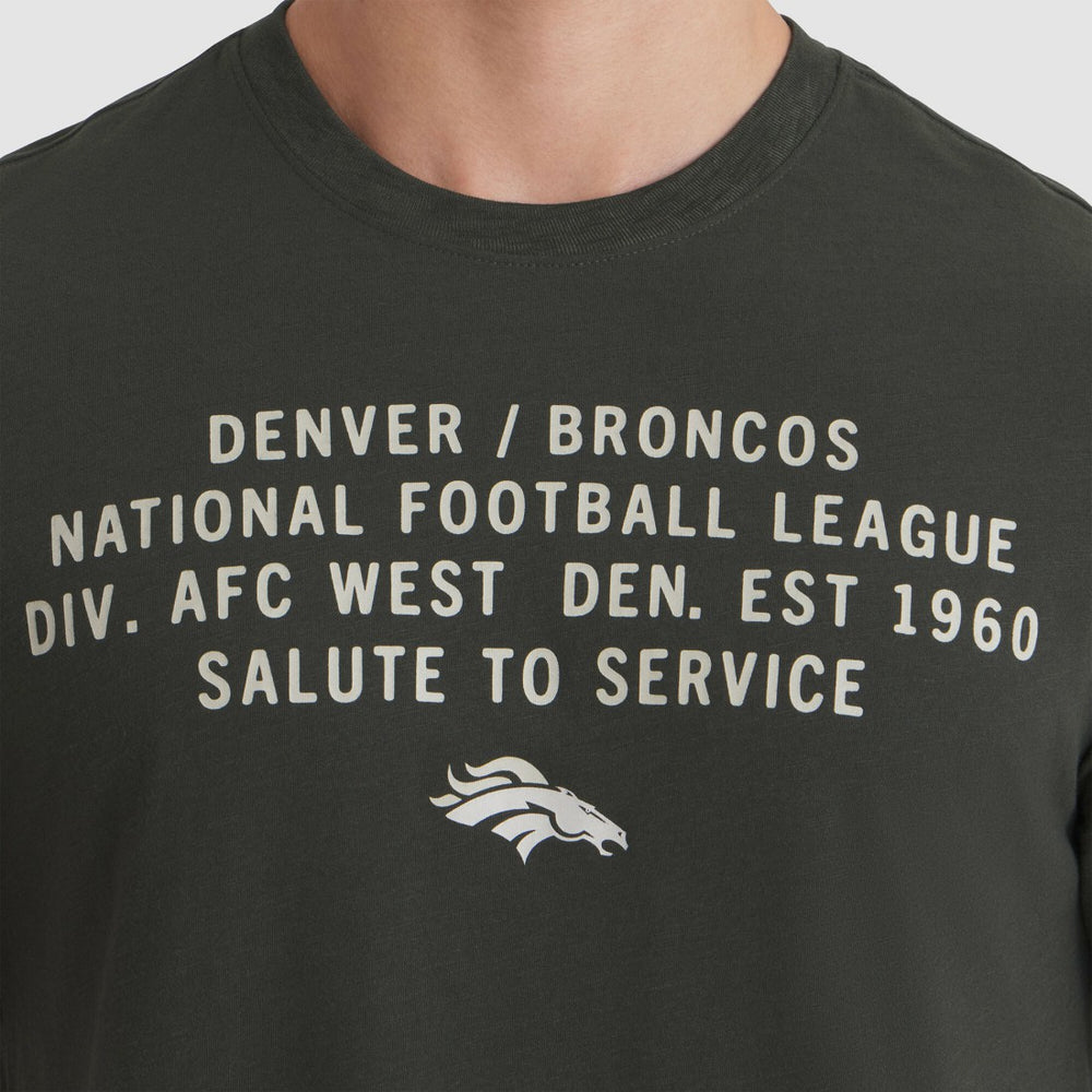 Denver Broncos 2025 Salute to Service Sideline Slub Dri-FIT T-Shirt - Forest Green - Nike