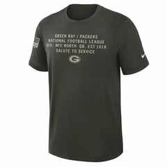 Green Bay Packers 2025 Salute to Service Sideline Slub Dri-FIT T-Shirt - Forest Green - Nike