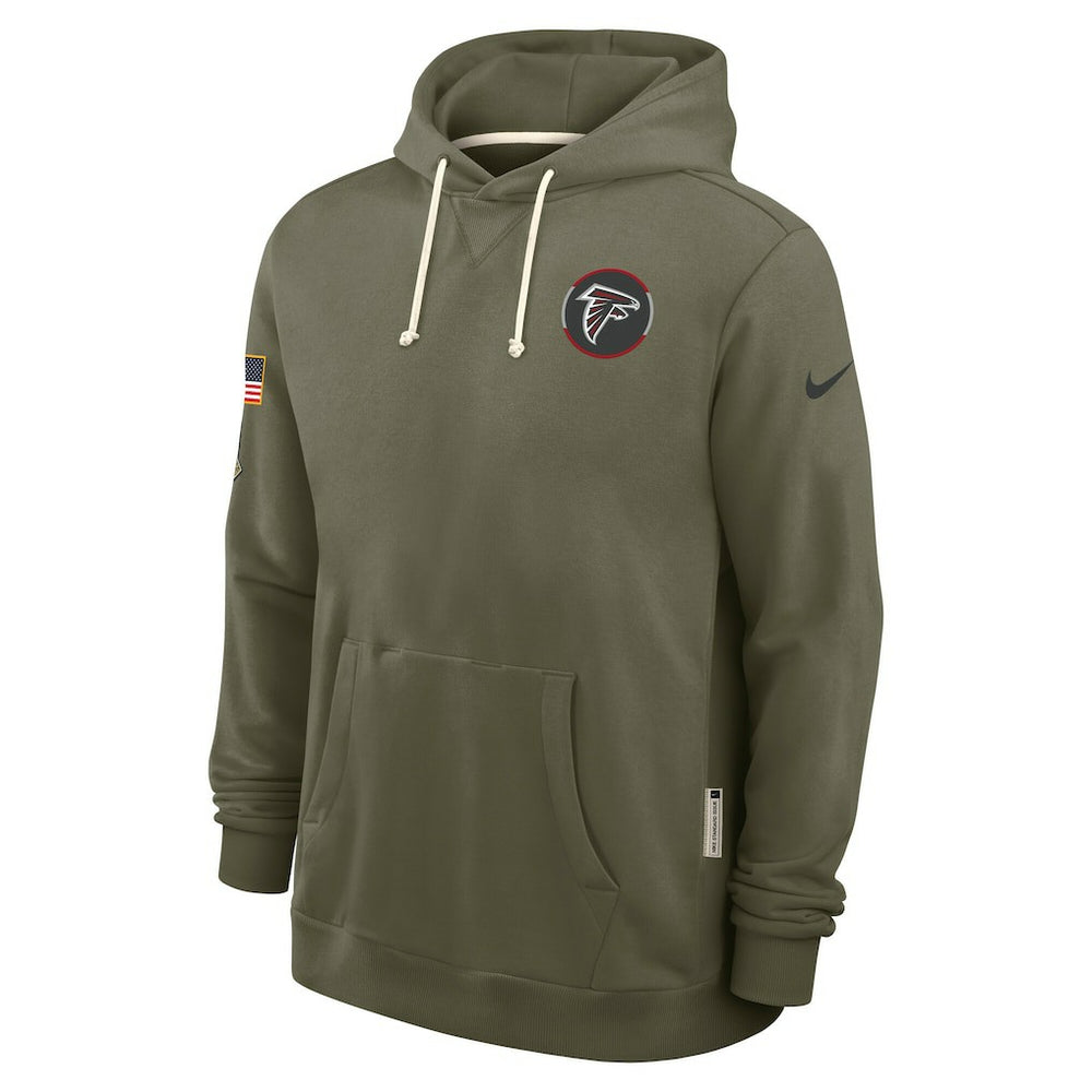 Atlanta Falcons 2025 Salute to Service Sideline Standard Issue Dri-FIT Hoodie - Olive - Nike
