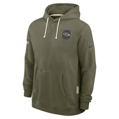 Baltimore Ravens 2025 Salute to Service Sideline Standard Issue Dri-FIT Hoodie - Olive - Nike