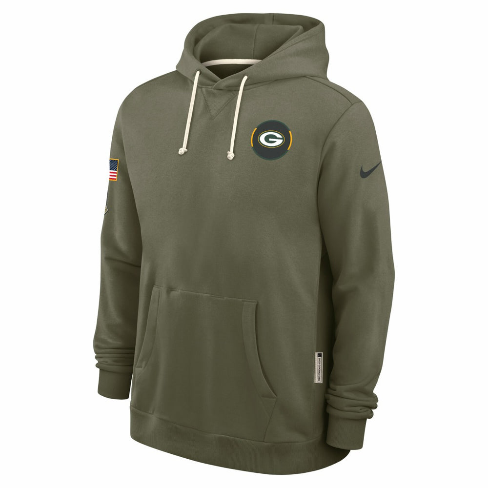 Green Bay Packers 2025 Salute to Service Sideline Standard Issue Dri-FIT Hoodie - Olive - Nike
