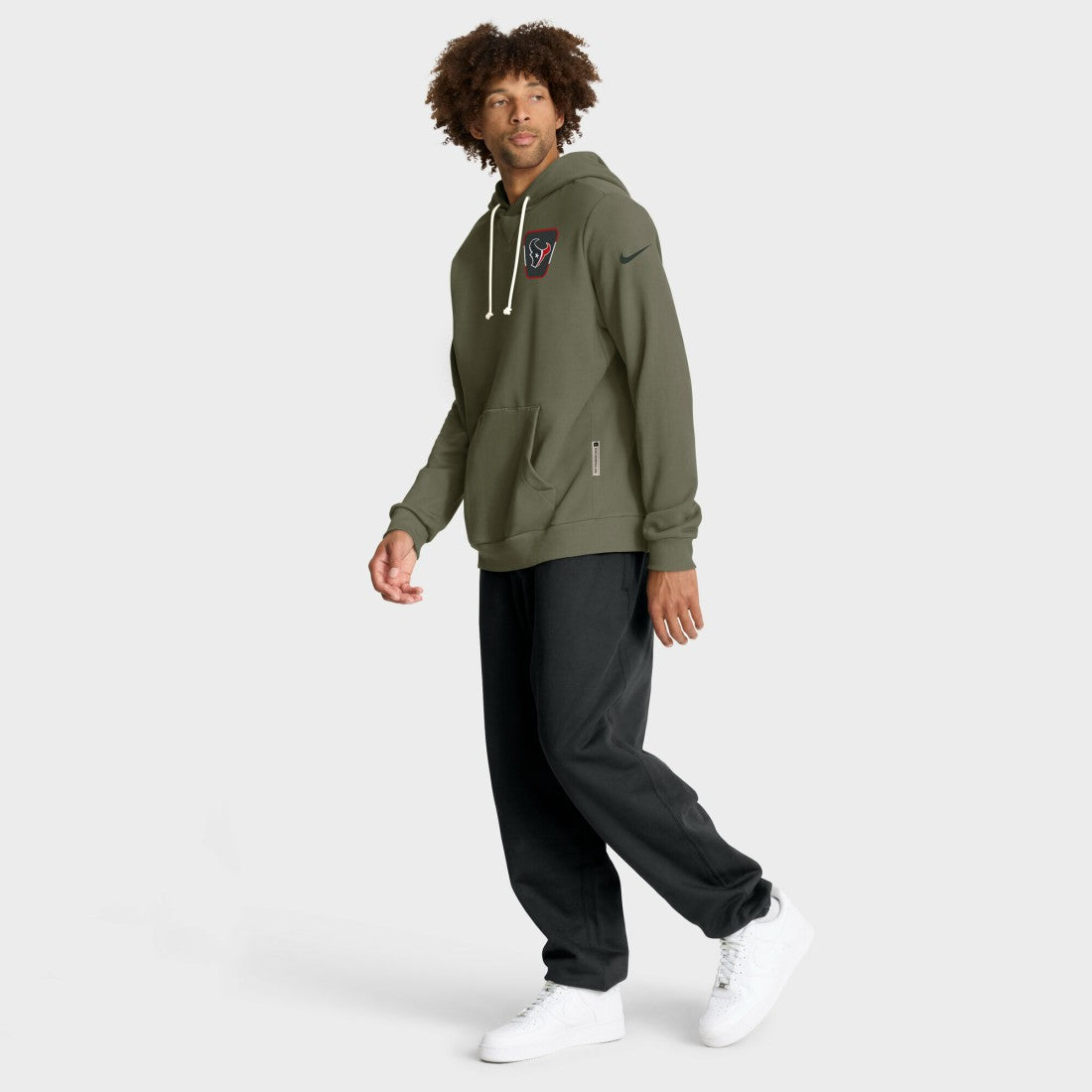 Houston Texans 2025 Salute to Service Sideline Standard Issue Dri-FIT Hoodie - Olive - Nike
