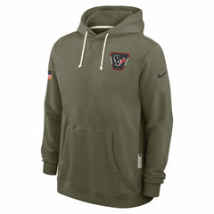 Houston Texans 2025 Salute to Service Sideline Standard Issue Dri-FIT Hoodie - Olive - Nike