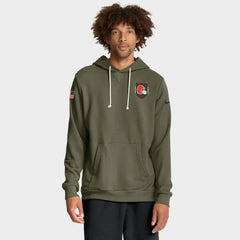 Cleveland Browns 2025 Salute to Service Sideline Standard Issue Dri-FIT Hoodie - Olive - Nike