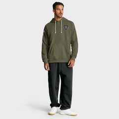 Las Vegas Raiders 2025 Salute to Service Sideline Standard Issue Dri-FIT Hoodie - Olive - Nike