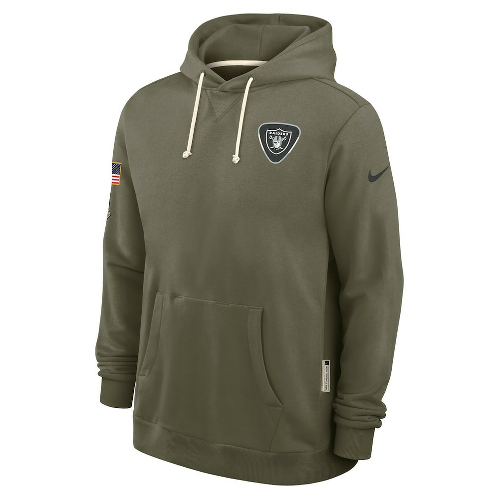Las Vegas Raiders 2025 Salute to Service Sideline Standard Issue Dri-FIT Hoodie - Olive - Nike