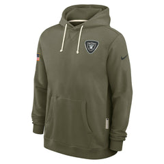 Las Vegas Raiders 2025 Salute to Service Sideline Standard Issue Dri-FIT Hoodie - Olive - Nike
