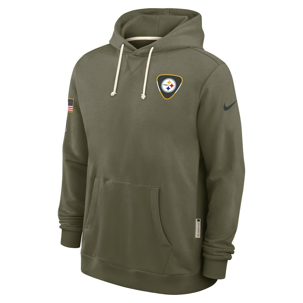 Pittsburgh Steelers 2025 Salute to Service Sideline Standard Issue Dri-FIT Hoodie - Olive - Nike