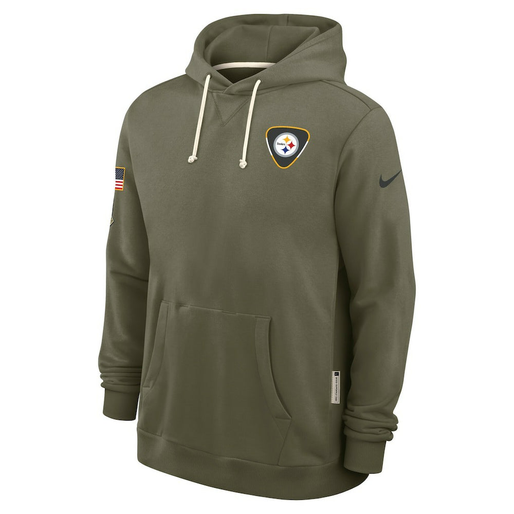 Pittsburgh Steelers 2025 Salute to Service Sideline Standard Issue Dri-FIT Hoodie - Olive - Nike
