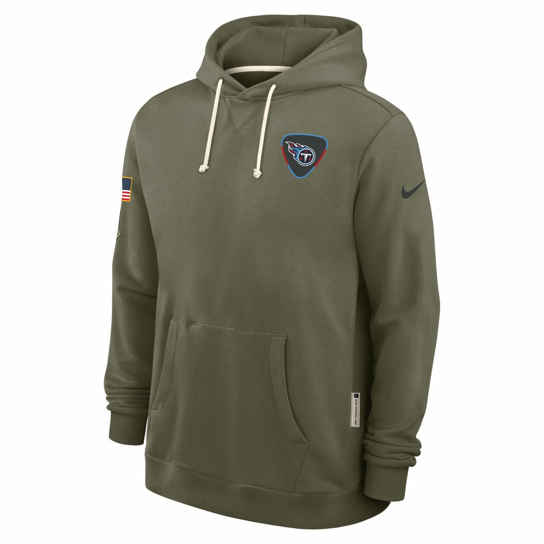Tennessee Titans 2025 Salute to Service Sideline Standard Issue Dri-FIT Hoodie - Olive - Nike
