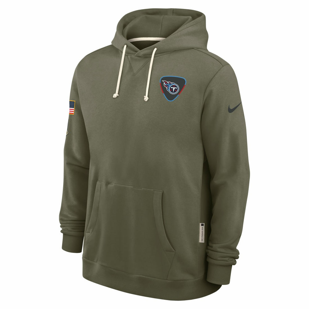Tennessee Titans 2025 Salute to Service Sideline Standard Issue Dri-FIT Hoodie - Olive - Nike
