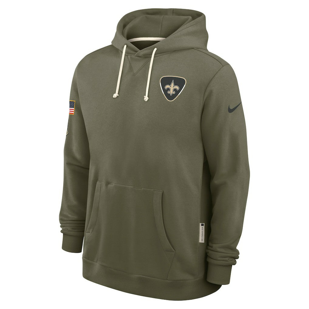 New Orleans Saints 2025 Salute to Service Sideline Standard Issue Dri-FIT Hoodie - Olive - Nike
