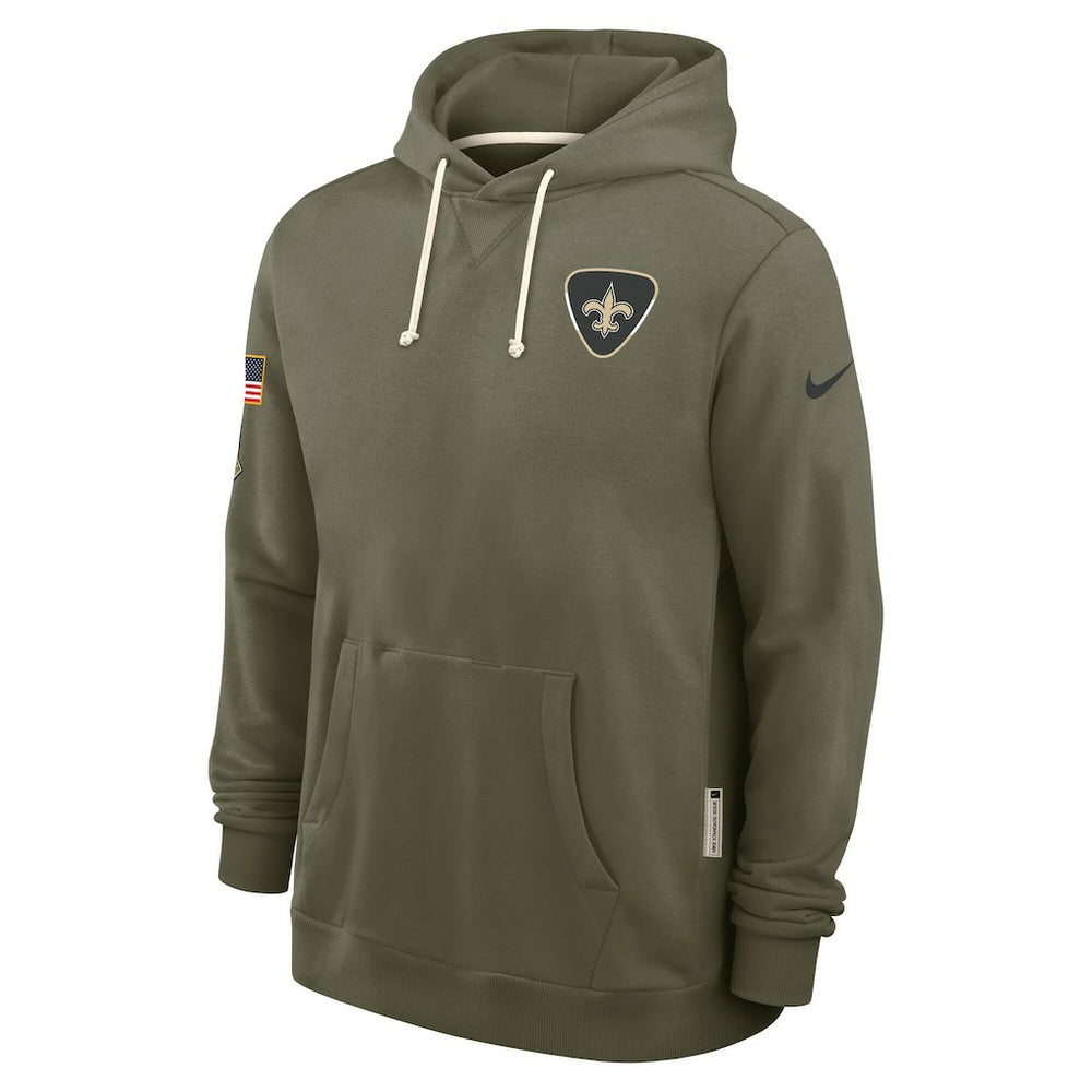New Orleans Saints 2025 Salute to Service Sideline Standard Issue Dri-FIT Hoodie - Olive - Nike