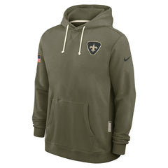 New Orleans Saints 2025 Salute to Service Sideline Standard Issue Dri-FIT Hoodie - Olive - Nike